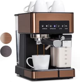 Thuys - Espressomachine - Koffiezetapparaat - Koffiemachines - Bruin — thumbnail 1