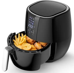 Airfryer 4,5L 7-in-1 – Krokant & Gezonder Bakken - Met 7 Automatische functies - Vaatwasserbestendige Mand — thumbnail 1