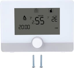 Slimme Thermostaat - Digitale Regelaar - Verwarming Instellen - App Bediening - Wandhangend - Wit — thumbnail 1