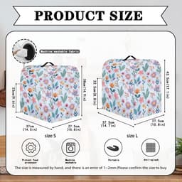 Mixer Deksel - Keukenmachinehoes - Keuken Organisatie - Waterproof Polyester - Verkrijgbaar in 2 maten - Boho Bloemen — thumbnail 3