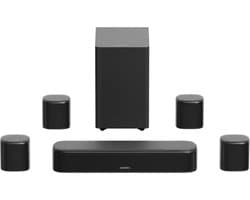 ULTIMEA 7.1 Soundbar met Dolby Atmos, Inclusief 5,25" Subwoofer en 4 Surround Speakers, Home Cinema Systeem voor TV, HDMI eARC, Aura S5T