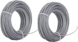Grasmaaier Staalkabel Koord - Nylon Lijn - Gazon Onderhoud - Duurzaam Nylon Materiaal - 24m 2.0mm - Grijs — thumbnail 4