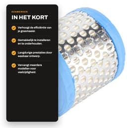 Dailygoods- Luchtfilter Wasbaar - Geschikt voor Briggs 396424/396424S - Vervangend Onderdeel - Kunststof - Hoge Luchtstroom - Uitstekende Filtratie - Grasmaaierfilter — thumbnail 5
