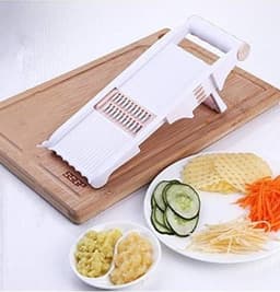 Keuken Snijmachine - Groente Rasp - Maaltijden Bereiden - Vijf Functies - 1 Set - Multi kleuren — thumbnail 5