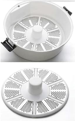 Elektrische Aardappelschiller - Snijmachine Wortelgroenten - Snel Groenten Bereiden - Met Opvangbak - 1 kg Capaciteit - Wit — thumbnail 2