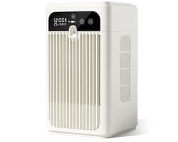 Airco -Mobiele Airco en Luchtkoeler met Mistbevochtiging - Premium Mini Cold Air Fan 500ml - Stille Tafelventilator 18 dB met Klok en Temperatuurweergave-Oplaadbaar - Draagbare Luchtkoeler voor Slaapkamer en Kantoor — afbeelding 1