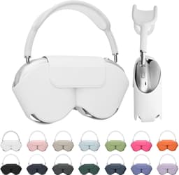 kwmobile cover voor over-ear koptelefoon - Compatibel met Apple AirPods Max / AirPods Max 2 - Van polyester - In wit — thumbnail 4