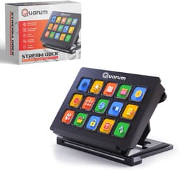 Quarum Stream Dock – Streaming Deck – 15 LCD Toetsen – RGB – USB-C — thumbnail 1