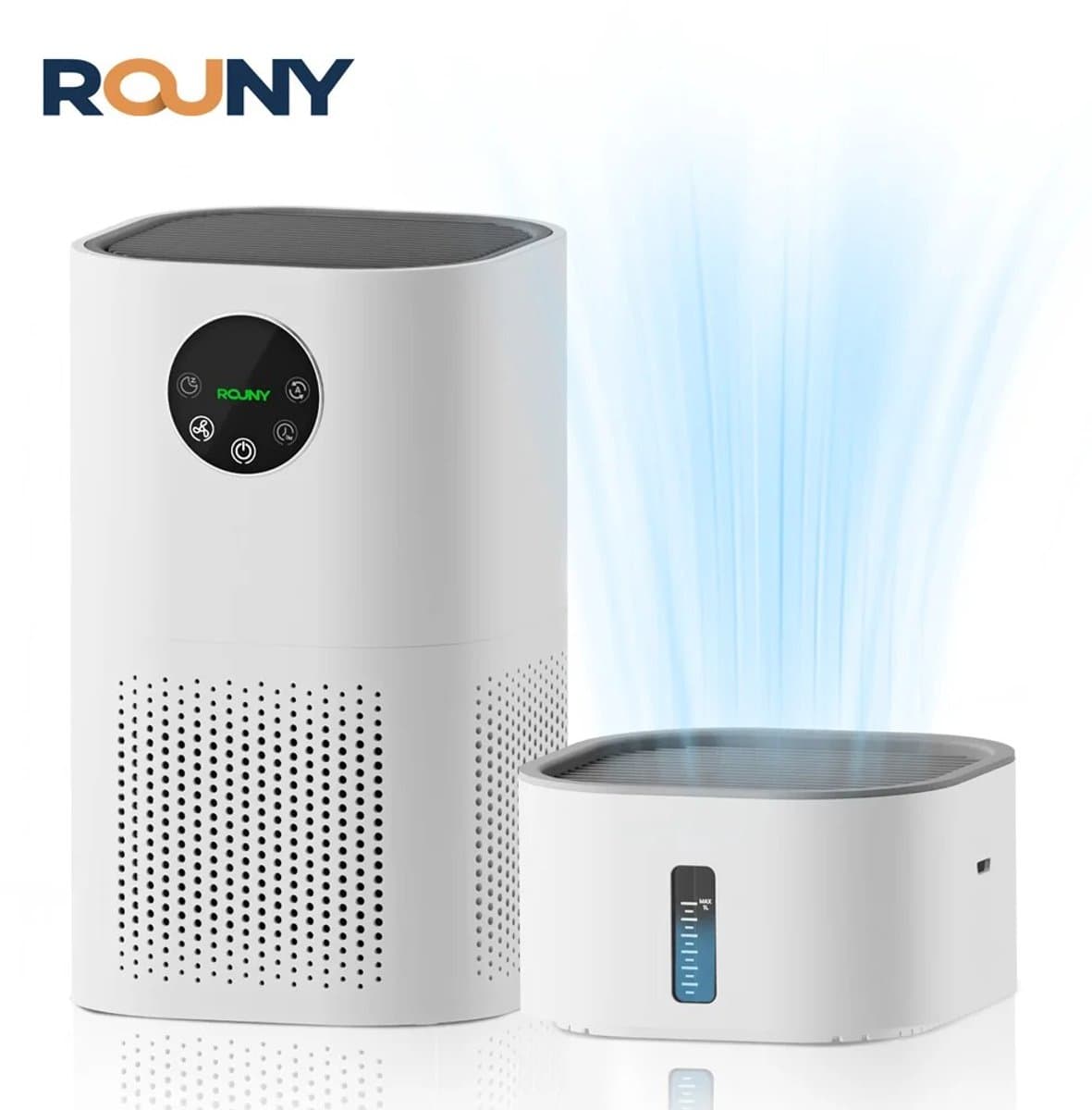 Questyr - Luchtreiniger Met Luchtbevochtiger Combo Voor Thuis Allergieën En Huisdieren Haar - Rokers In De Slaapkamer - H13 Echt Hepa Filter,2-In-1 — afbeelding 1