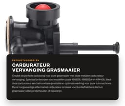 Dailygoods- Carburateur Vervanging - Metalen Carburateur - 11x8.3x7cm - Geschikt voor 499809/498809A/494406 - Inclusief Hardware - Schokbestendig - Grasmaaieronderdeel — thumbnail 1