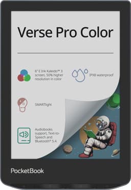 PocketBook Verse Pro Color - Stormy Sea + Transparant Paars PocketBook hoesje — thumbnail 8