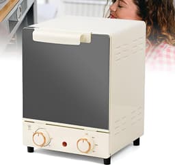 Mini Oven - Luchtfriteuse Oven - Kleine Keuken - Verticaal Compact Design - 15 Liter - Wit — thumbnail 1