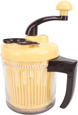Handmatige Keukenmachine - Vleesmolen Groentehakker - Maaltijden Bereiden - Grote capaciteit 2500ml - 22D x 17B cm - Zilver — thumbnail 4