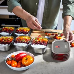 Multifunctionele Roestvrijstalen Lunchbox Magnetronbestendig 1200 ml — thumbnail 5