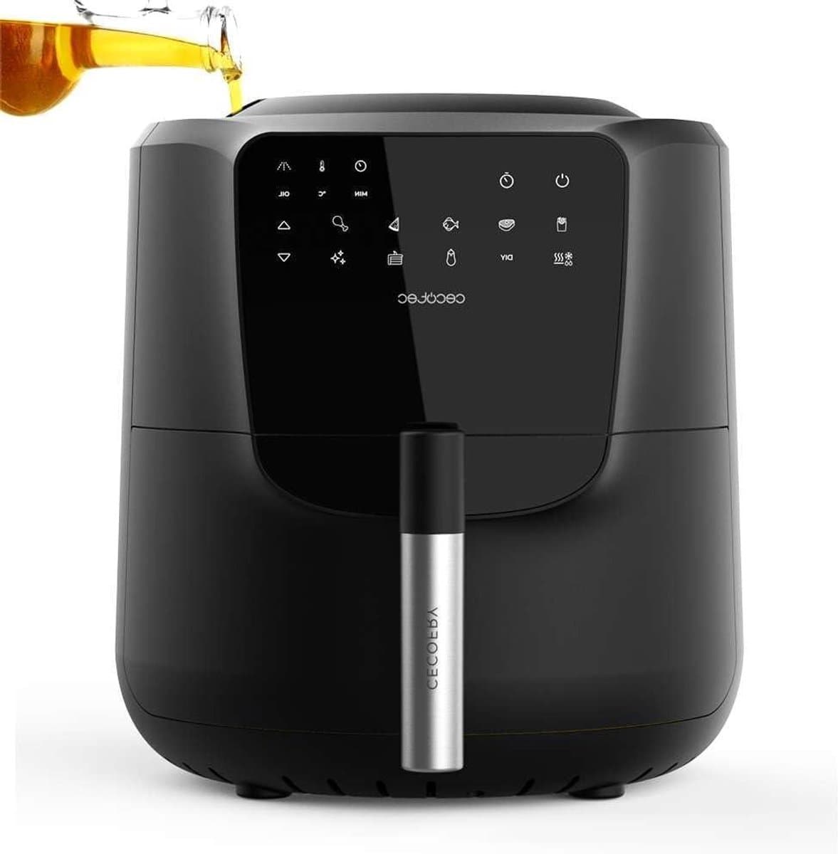 Heteluchtfriteuse met Spray - Airfryer - Gezond Koken - Automatische Olie Doseerder - 55 Liter - Zwart — afbeelding 1