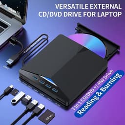 Externe DVD Brander - CD RW Station - Bestanden Archiveren - USB 3.0 Type-C — thumbnail 4