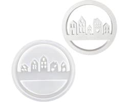 Siliconen Gietvormen voor Huizen met Raam, Perfect voor Epoxyhars, Kaarsen en Zeep, Creatieve Handwerkprojecten (5 Huizen)