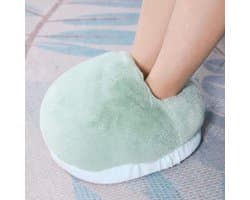 Elektrisch verwarmde USB-voetwarmer voor winter - Groen - Temperatuur: 50 ℃ - 60 ℃ .