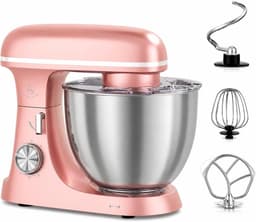 Keukenmachine - Standing Mixer - Bakken en Mixen - Krachtige Planetaire Beweging - 8.5 Liter Kom - Roze — thumbnail 1
