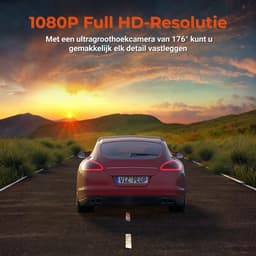 Dashcam Full HD Haarscherpe Opnames Voor & Achter – Dashcam Met G-Sensor & Automatische Incidentopslag voor Extra Veiligheid – Dual Dashcam met Timelapse Functie | Incl. 32GB Geheugenkaart & Eenvoudige Installatie — thumbnail 4