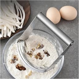 Deegkneder - Meel mixer - Thuis bakken - Roestvrij staal - Compact formaat - Zilver — thumbnail 3