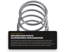 Dailygoods- Veren Vervangingsset - 5 Stuks - Universele Bosmaaier Onderdelen - Sterk en Duurzaam - Hoogte 5,2 cm - Veiligheidswaarschuwing - Trimmerveren