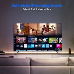 MEDION 108 cm 43" Ultra HD TV Smart TV HDR10 VIDA Store Prime Video Disney+ DAZN HbbTV PVR Bluetooth HD+, MD843201 — thumbnail 3
