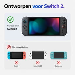 Sounix Case Geschikt voor Nintendo Switch 2 - Ingebouwde standaard - Hoesje Geschikt voor Switch 2 - Beschermhoes - Opbergtas - Zwart — thumbnail 7