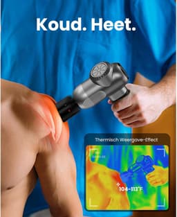 DDStar® Massage gun - Massage pistool - Krachtig massage apparaat - Zwart — thumbnail 4
