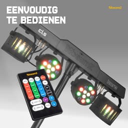 Feestverlichting op statief - BeamZ CLS Kore Partybar - Discolampen - DMX en muziekmodus — thumbnail 4