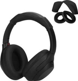 kwmobile siliconen cover voor koptelefoon - geschikt voor Sony WH-1000XM4 / WH-1000XM3 - Voor band en oorpads - 3x in zwart — thumbnail 10