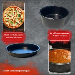 Master Knives Heteluchtfriteuse Accesoires Set - Geschikt voor alle Airfryer L 18CM -14 Delig — thumbnail 5