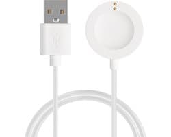 kwmobile USB-oplaadkabel geschikt voor Michael Kors GEN 6 / GEN 5e / GEN 5 / GEN 4 Watch / Skagen Falster 2 kabel - Laadkabel voor smartwatch - in wit