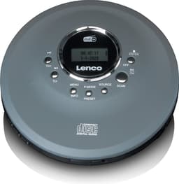 Lenco CD-400GY Discman - Draagbare CD-MP3 Speler met DAB+ en FM Radio - Anti-Shock bescherming en oplaadbare Batterij - Antraciet — thumbnail 1