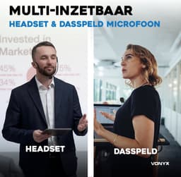 Vonyx WM55B draadloze headset microfoon met bodypack - 10 kanalen - UHF - plug & play — thumbnail 4