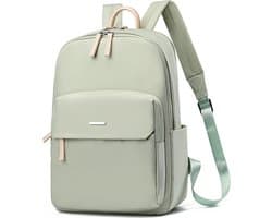 Vrouwen Reis Laptop Rugzak Casual Rugzak Oxford Stoffen Werktas Waterdichte Zakelijke Rugzak Lichtgewicht Reistas - Groen kleine maat
