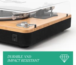 House of Marley Platenspeler Stofkap - Duurzaam Hard Plastic - Transparant - Geschikt voor de Stir It Up / Stir It Up BT / Stir It Up Lux — thumbnail 5