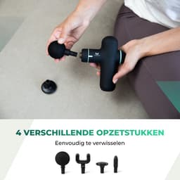 Massagerr® Mini Massage Gun PRO - Relax en Ontspanning Massage Apparaat – Massagegun Zwart – Massageapparaten – Ontspannen - Professioneel Massageapparaat - Massage Pistool — thumbnail 5