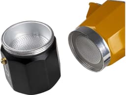 Bo-Camp - Industrial - Percolator - Hudson - Aluminium - Geel - 6 Kopjes — thumbnail 2