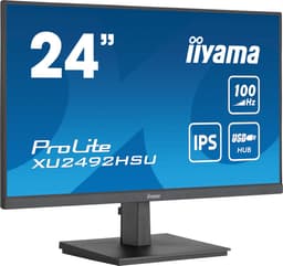 iiyama ProLite XU2492HSU-B6 computermonitor, 60,5 cm (23,8 inch) IPS-paneel met USB-hub en 100Hz verversingssnelheid, Full HD LED, zwart — thumbnail 1