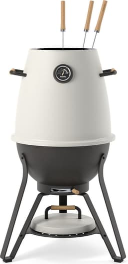 Kandu Cooking 41 kooksysteem - Ash White - Vertical Cooking barbecue - Ø58 x H95 cm — thumbnail 5