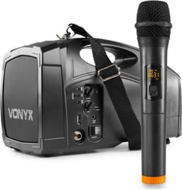 Portable speaker - Vonyx ST014 draagbaar omroepsyteem met draadloze handmicrofoon, Bluetooth en mp3 speler — thumbnail 1