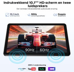 POCKAM P10 TAB - Gemini AI Tablet - 48 GB RAM (8+40 GB) + 128 GB ROM - 10,1 inch HD- Android 16 - 7000mAh - Quad-Core T310 - Dubbele luidsprekers - Volledige accessoirebundel met toetsenbord en stylus — thumbnail 5