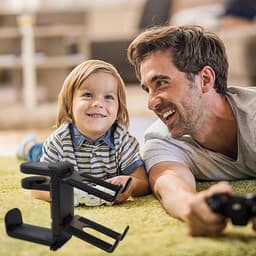 Houder voor hoofdtelefoon en controller, standaard voor hoofdtelefoonhanger,Onder Bureau Game Headset Hook Controller Stand | Accessoires tafelspellen, opbergrek gamecontrollers — thumbnail 3