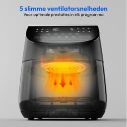 MEDION X20 XL Heteluchtfriteuse (6,6 L, 5 vleesprogramma’s met kerntemperatuursonde, stille DC-motor 1.700 W, 10 programma’s, PFAS-vrij, ILAG coating) — thumbnail 3