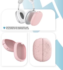 Shieldcase Koptelefoon bescherming geschikt voor Airpods Max 1/2 - Cover bescherming - Comfortabel - Beschermend - Stijlvol - Roze — thumbnail 2
