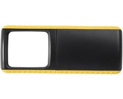 Outdoor Vergrootglas - Vergrootglas met Licht - Lezen Buiten - Ingebouwde LED's - Compact Formaat - Geel Zwart