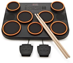 VISIONPAD-9 Draagbare Elektronische Drumpad, 7 Mesh Pads, 2 Pedalen — thumbnail 1