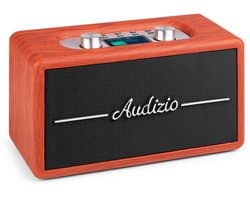 Retro radio - Audizio Tune60 - DAB radio met Bluetooth - Vintage look - DAB+ en FM - Kersen houtlook