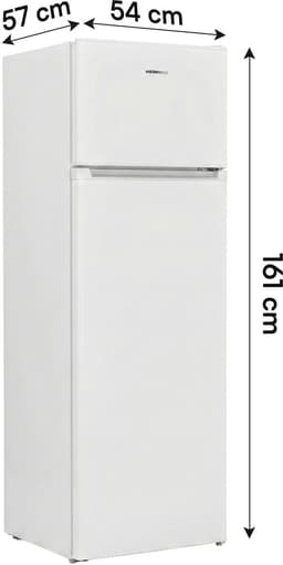 Heinner HF-V242E++ Koel-vriescombinatie 242 L – Less Frost – Mechanische Bediening – LED-verlichting – Omkeerbare Deur – Wit – 5 Jaar Garantie — thumbnail 3